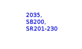 Type 2035, SB200, SR201-230