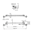 AL-KO rubber spring axles 750 kg unbraked single axle RA:...