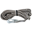 DYNA fiber rope gray with sewn-in load hook Ø 8...