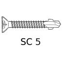 Torx special drilling screws galvanized SC5