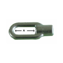 Eyebolt size. 1, galvanized, 40 mm for item No.: 415403