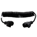 Spiral cable, 13-pin, stretched 1.75 m cable, 2 plastic...