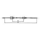 AL-KO Bowden cables detachable, bell 25.5mm from year 1/89, RB 3082/3062 HL 800 mm / GL 1060 mm