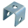 Shock absorber holder U-profile 40x40x40mm galvanized