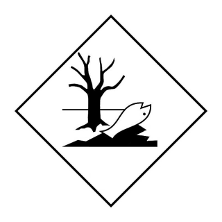 Hazard label Environmentally hazardous substances 250x250 mm