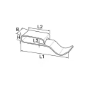 Chassis clamp vz. L 52, L 31, W 12, H 5 mm