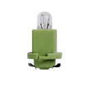 Plastic base lamp 24V 1.4W light green EBS R11