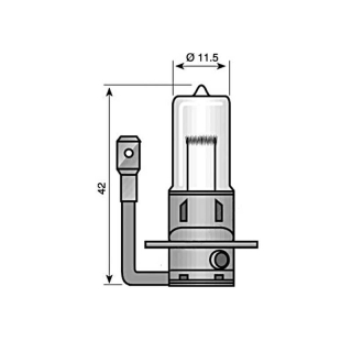 Bulb Narva H3 12V 55W socket PK22s