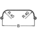 AL-KO single-axle mudguard profile 12/40 E 2475 B240 S770 H335