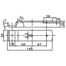 SPP - soporte de mostrador, Z-02A, 145 mm, acodado,...