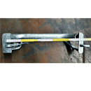 Galvanized wheel stop for car transporters left / right