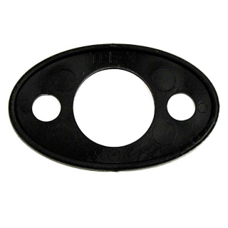 Black rubber rosette door handles 35mm hole spacing