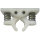 Jaw part for door holder, white, plastic