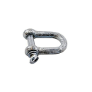 Shackle, galvanized, straight, shackle 10 x 20 x 40 mm,...