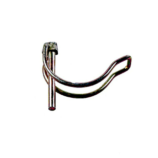 Cotter pin 4.5 x 40 mm, for 36 mm tube, yellow chrome-plated