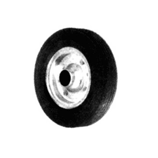 Spare wheel solid rubber steel rim 200 x 50