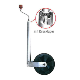 AL-KO support wheel, soft wheel, plastic rim 215x65, 150 kg