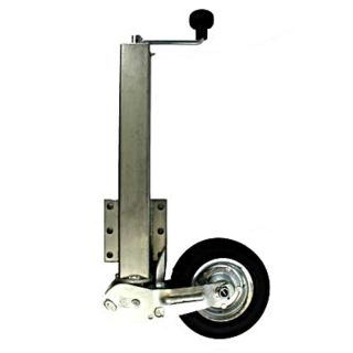 Support wheel support 250 kg galvanized, Ø 60 mm pipe fully automatic.