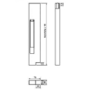 Drop side locks without stop, anodized aluminum