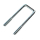 U-bolt M10 galvanized LH 140 mm x LW 42 mm