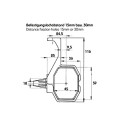 Superpoint clearance light LED flex. Holder cable 1.75m 24V