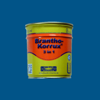 Brantho Korrux "3 in 1" 0.75 liter can signal blue RAL 5005