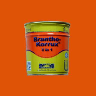 Brantho Korrux "3 in 1" 0.75 liter can traffic orange RAL 2009