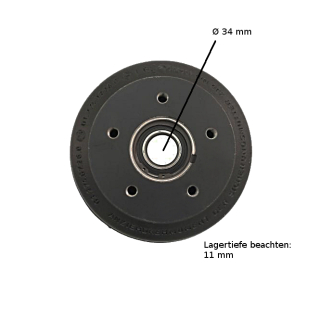 Brake drum suitable for BPW 200 x 50, wheel connection 112 x 5 holes S 2005-7 RASK ECO