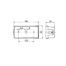 JOKON three-chamber light, complete BBSK 580 with license plate light L + R