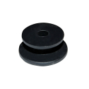 Round button 6/8 mm rope plastic mountable on both sides Ø 24mm