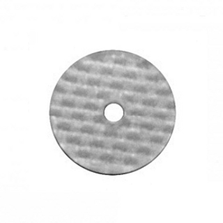 Rivet pad made of strap material, 18 mm, transparent