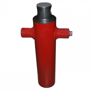 Telescopic cylinder stroke 595 mm, 2-stage, construction height 461 mm, pin 45 mm