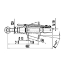 Ucho holownicze DIN AL-KO 251 SA 1500 kg - 2700 kg u...