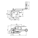 AL-KO 351 OPTIMA winch treuil pour bateau treuil manuel...