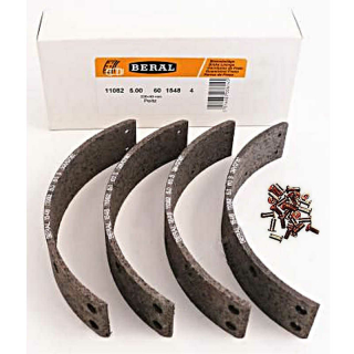 4 x brake pads 230 x 40 with rivets for Peitz S 234 R + R 234 - 76