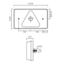 MultiLED, left with triangular reflector, NSL, RFS, ASS2 connection