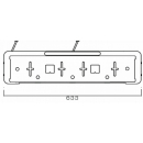 License plate holder with 0.8 m cable, including license plate lights LED + 3.B