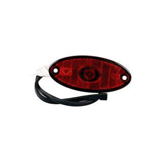 Flatpoint 2 LED position light, red with DC connection, 1000 mm long.