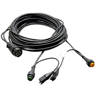 Cable set, 7 meter PVC connector, 7-pin with exit 200 mm each, bayonet connector.